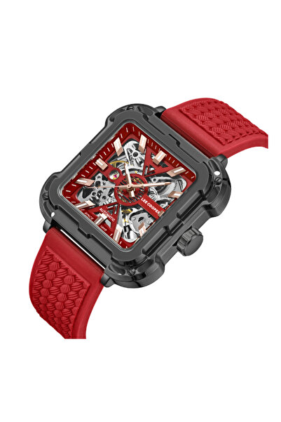 Lee Cooper Men Automatic Red Dial Watch - LC08072.688