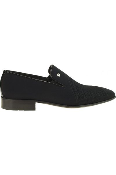 Fosco 8585 Black Satin Classic Shoes