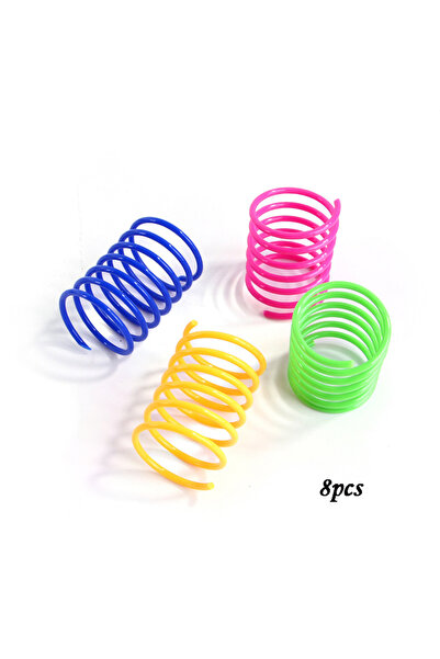 Choice 5.5x2cm 8pcs Kitten Cat Toys Wide Durable Heavy Gauge Cat Spring Toy C...