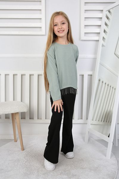 e-çocuk Chain Tasseled Bottom Top Girl's Suit