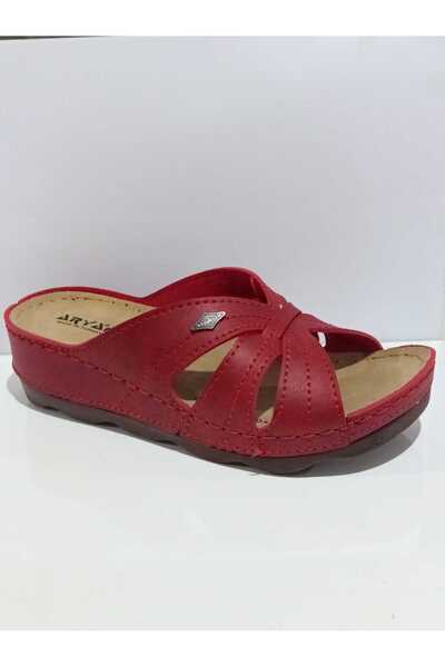 ARYAN 37-953 Ανατομικές Γυναικείες Παντόφλες Wedge Heel