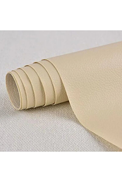 Choice 50 × 137 سم، رقع إصلاح جلدية ذاتية اللصق باللون البيج، ذاتية اللصق، مل...