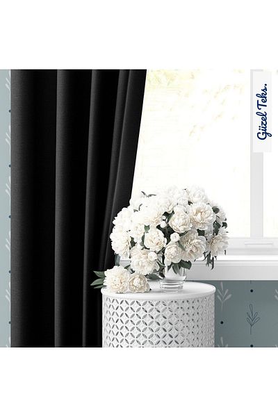 ARONA Blackout Light Proof Fon Curtain Pleatless Extrafored Blacking Sunshade