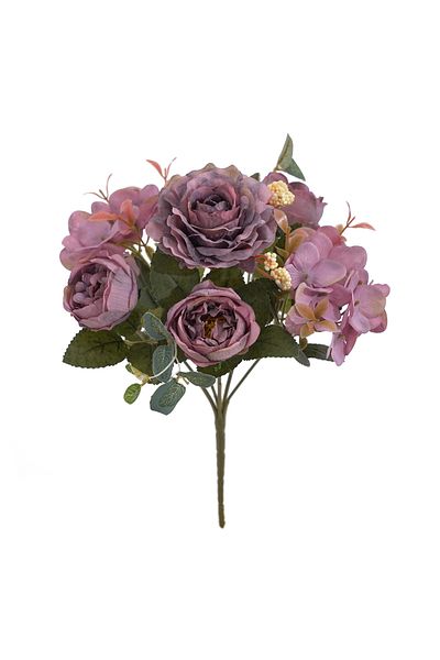 Choice purple Artificial Flowers with Hydrangea  Silk Fake Flowers 1 Bouquets for Home Wedding Decoration T