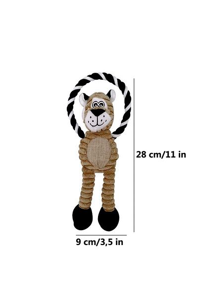 Choice Lion Fun Dog Toy Monkey Shape Corduroy Chew Toy For Dogs Puppy Squeaker Squeaky Plush Dog Toy Pet Tr