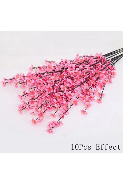 Choice 120CM Pink Sakura Artificial Flowers Bouquet for Garden Party Wedding Marriage Decoration Home Room