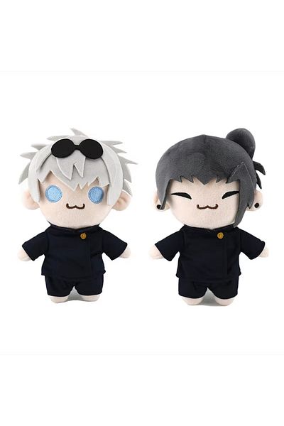Choice 2pcs 20cm New Jujutsu Kaisen Hand Puppet Plush Toy Toys Cute Soft Stuffed Gojo And Geto Pillow Dolls