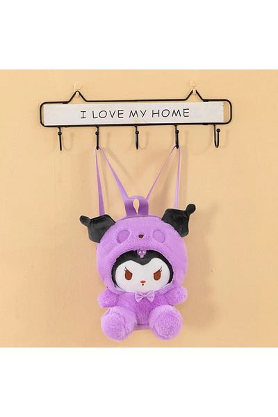 Choice 25cm-2 25cm Sanrio Hello Kitty Kuromi Cute Plush Toys Women Bag Anime Cartoon Cute Shoulder Backpack