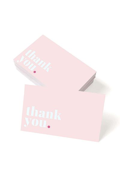 Choice C 50pcs Thank You Card Small Business Card Thank You Cards For Your Supporting Business Package Dec.