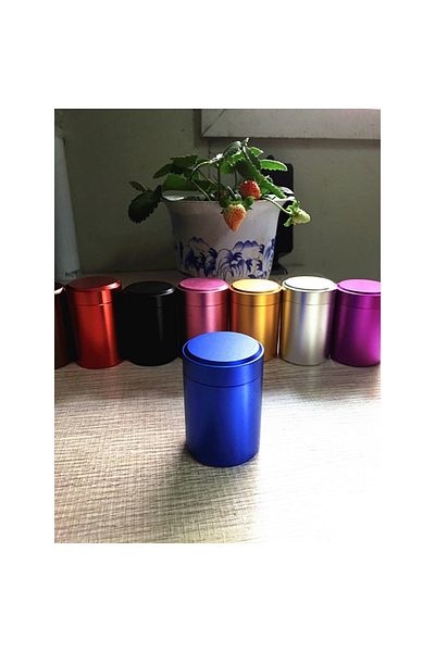 Choice Blue 1pc Travel Canister Portable Airtight Smell Proof Storage Candy Bottle Herb Stash Jar Sealed Co