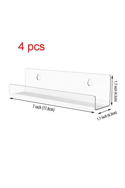 Choice 7inch 4 Pcs 4/6/8pcs Acrylic Record Display Stand 4/7/12 Inch Clear Wall Mounted Vinyl Record Holder
