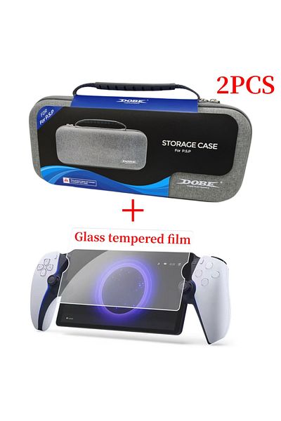 VKTECH Bag - Glass for Sony PS5 PlayStation Portal case Carrying Bag Player Shockproof Protective Travel Ca