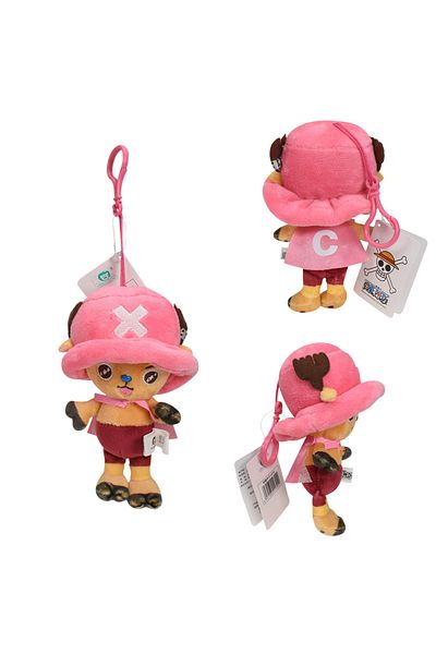 Choice pink 12cm Anime One Piece Original Plush Pendant Doll Luffy Toy Tony Chopper Laboon Sabo Keychain So