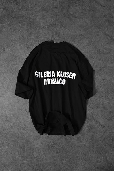Slatra Ανδρικό μπλουζάκι μαύρο AW με στάμπα Oversize
