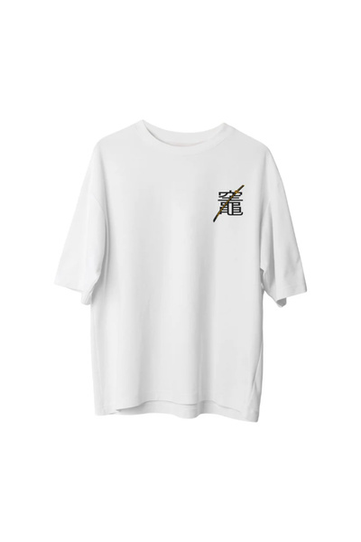 npLStore تي شيرت كبير الحجم مطبوع عليه سيف للجنسين