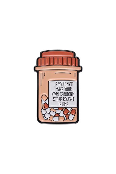 Prof İlaç Kutusu Şeklinde Medikal Broş P0692