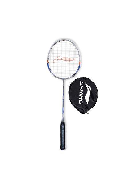 Li-Ning XP-80 EV Badminton Racket | Grey/Blue | Aluminum | 95g | 20lbs Tension | Strong | Pack of 1