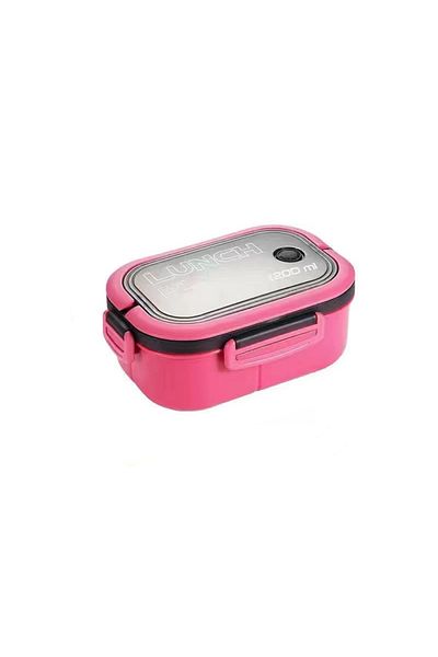 Choice Rose Red 【Hot sales】Student Lunch Box Thickened PP Plastic Material Partition Double Layer Lunch Box