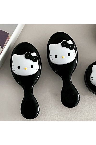 JOY TOP 1Pcs-big Kawaii Hello Kitty Comb Cartoon Anime Sanrio Kitty Cat Doll Girl Heart Cute Portable Air Cu