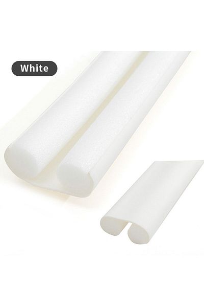 Choice White Cutable Door Bottom Weather Strip Flexible Noise Blocker Double Foam Stopper Sound Proof Dust