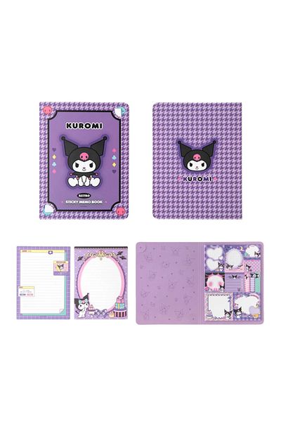 JOY TOP kuromi Kawaii Cute Sanrio Convenience Book My melody Kuromi Hello kitty Note Book Paste Notepad Stat