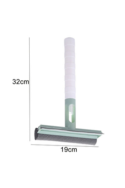 Choice فرشاة خضراء 3 في 1 لتنظيف النوافذ وممسحة الزجاج لنافذة مرآة الحمام مع ...