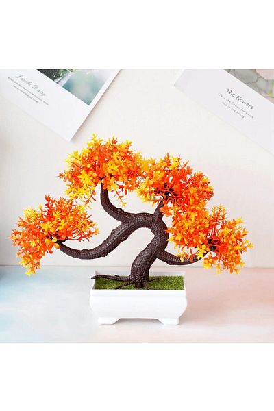 Choice A48 Artificial Plants Bonsai Small Tree Pot Fake Plant Flowers Potted Ornaments For Home Wedding Fes