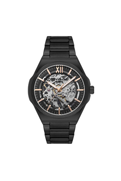 Lee Cooper ساعة لي كوبر للرجال أوتوماتيكية بمينا أسود - LC08051.650