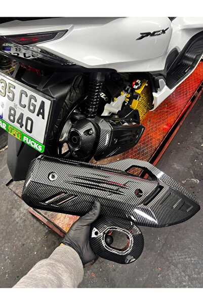 SERDAR UYSAL MODİFİYE CENTER PCX 2021,22,23,24,25 MODEL EGZOZ KARBON KAPAK SET