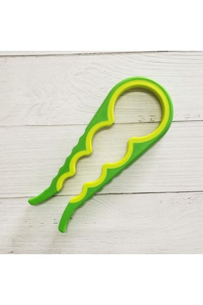 Choice green Jar Opener Easy Grip Wrench 4 in 1 Handy Save Strength Can Beer Bottle Cap Openers Lid Twist O