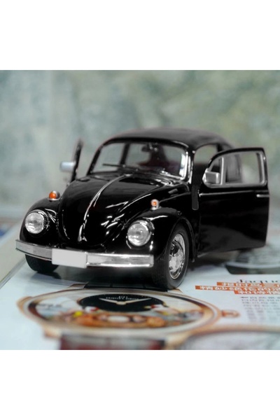 Choice نموذج سيارة بيتل سوداء مصبوبة بالسحب للخلف جديدة وجميلة من الطراز القد...