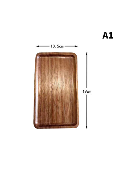 Choice صينية طعام من الخشب الصلب على شكل مستطيل دائري من A1 Tableware طبق حلو...