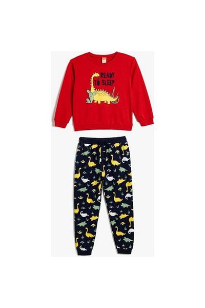 Koton Red Baby Boy Top and Bottom Set