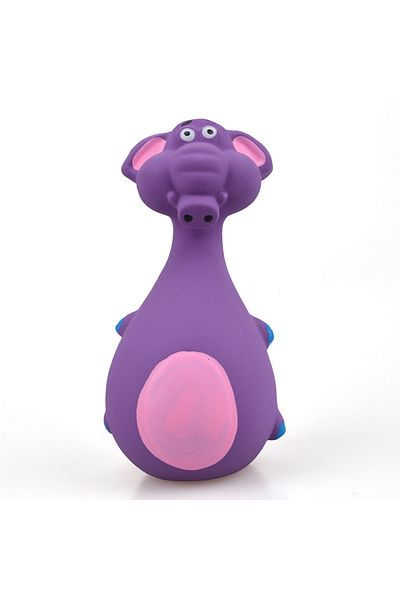 Choice purple elephant Soft Rubber Chew Toys Four Styles Squeaky Interactive Throwing Toys Cute Fun Pet Toy