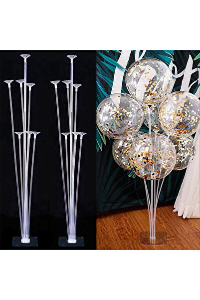 Choice كما في الصورة، حامل طاولة مكون من مجموعتين، حامل بالونات قابل للتعديل،...