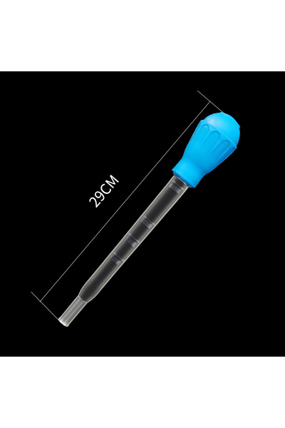 Choice11 29cm blue Aquarium Siphon Lengthen Pipettes Fish Tank Vacuum Cleaner...