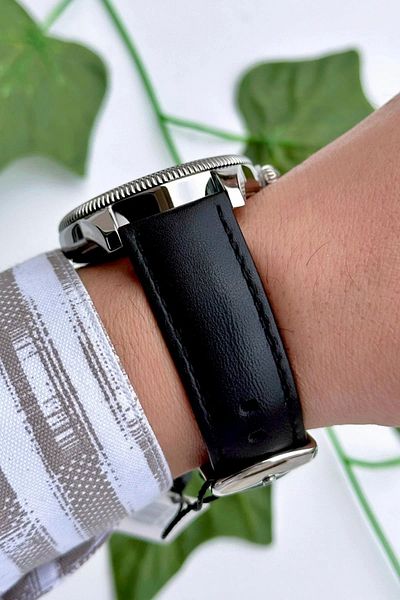 Daniel Klein Black Leather Strap Men's Wristwatch with Calendar and Bracelet Gift Zmdk1148