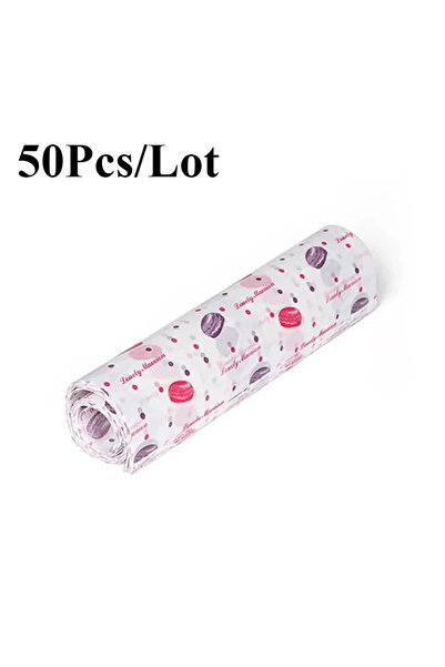 Choice ماكرون 1 مجموعة 50 قطعة / 1 مجموعة ورق شمعي لتغليف الطعام ورق تغليف ور...