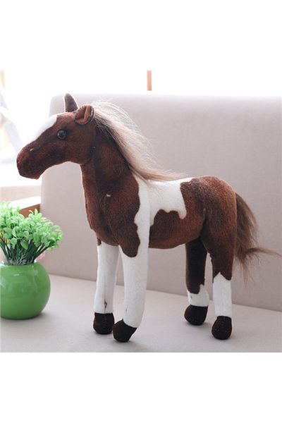 Choice 30cm Hucul 30cm Simulation Horse Plush Toys Cute Stuffed Animal Zebra Doll Soft Realistic Horse Toy