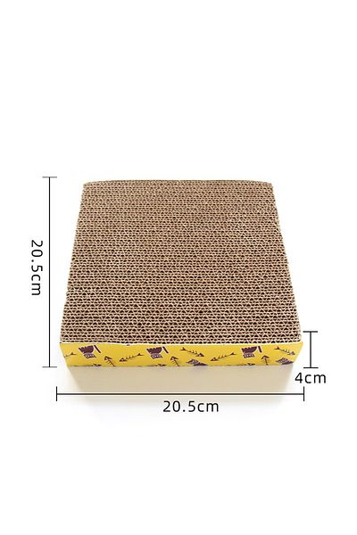 Choice CW013-square Cat Toys Pet Cat Scratching Board Corrugated Cardboard Pad Grinding Nails Interactive P