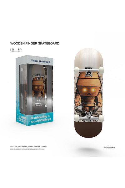 Choice 9 Wooden Fingerboard Fingerboard Set Finger Scooter Finger Skate Board Maple Wood Professional Mini.