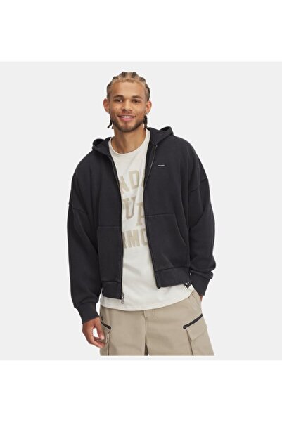 Under Armour Erkek UA Icon Heavyweight Fleece Wash Fermuarlı Ceket 6000651-001