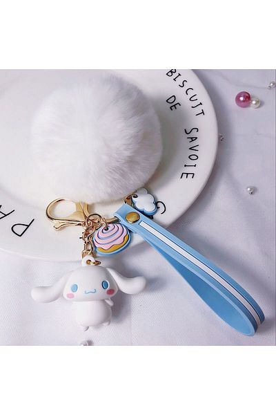 Miniso 3 Cartoon Sanrio Hello Kitty Doll Keychain Cute Melody Kuromi Cinnamoroll Figure Pendant Decoration.