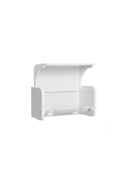 Choice حامل فرشاة أسنان أبيض مكون من قطعة واحدة مثبت على الحائط مع غطاء ومنظم...