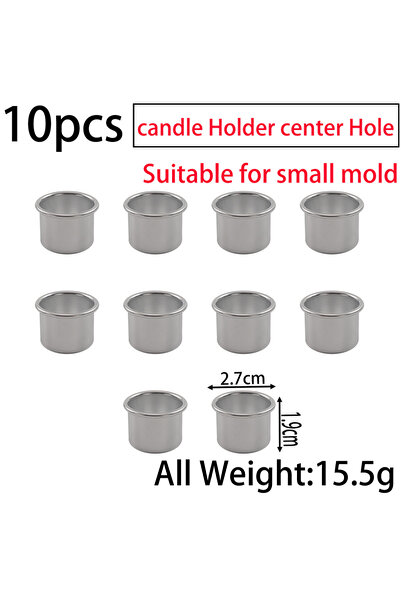 Choice 10 قطع من قوالب السيليكون الكلاسيكية المخططة لحامل الشموع المصنوعة يدو...