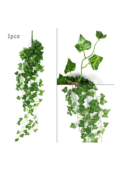 Choice 90cm style C 90cm Artificial Plants Creeper Green Leaves Wall Hanging Ivy Leaf Garland Home Garden D