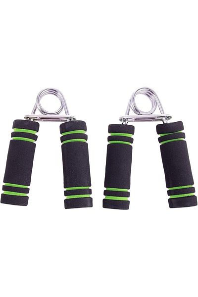 AKDC Pro Action Hand Grip Strengthen Tool L(20Cm) Xw(15Cm) Xh(2Cm) Silver, Green, Black
