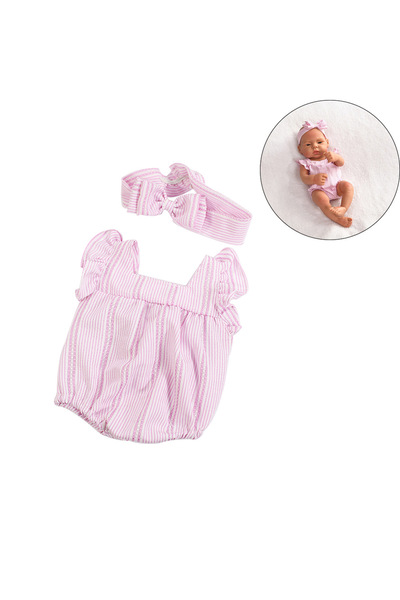 Choice فستان مخطط من PK، سترة، ملابس دمى، ملابس لدمية طفل مقاس 16 بوصة 40 سم،...
