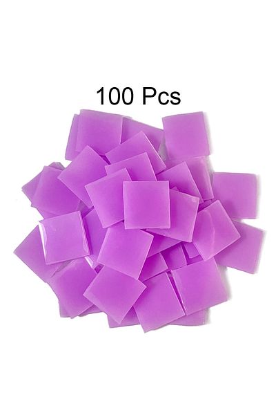 QIZITENG Purple-100pcs DIY Diamond painting Purple Wax Mud 2*2CM Dotting Gluecross stitch Wax Mud Glue  Tool