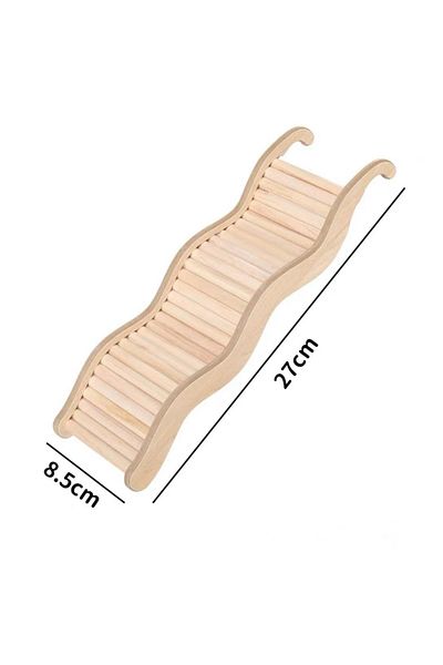 Choice C Wooden Wave Staircase Hamster Toy Pet Supplies - Eco-friendly Fun For Small Animals